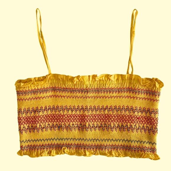 Forever 21 Yellow Tank/Tube Top - Size L - Picture 1 of 4